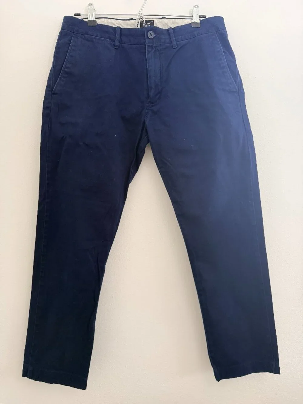 J.Crew 484 Slim Stretch Chino Pants Navy Blue W32 L32 Classic Preppy Mens